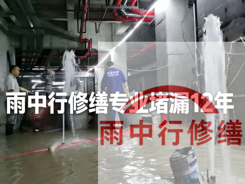 安庆某污水处理厂钢筋混凝土池堵漏案例